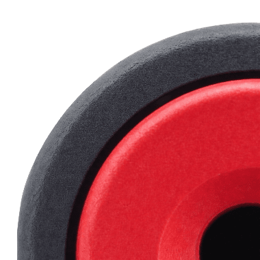 Zbliżenie detalu dwukomponentowego z tworzywa sztucznego w dwóch kolorach